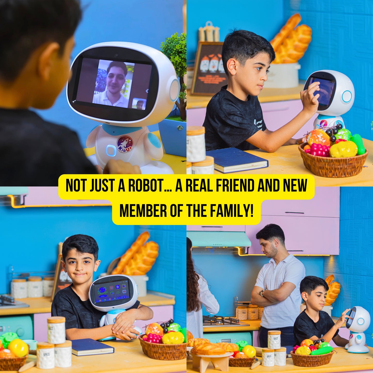 KIDUP R1: Smart AI Robot for Kids With ChatGPT (7-inch Touch Screen)