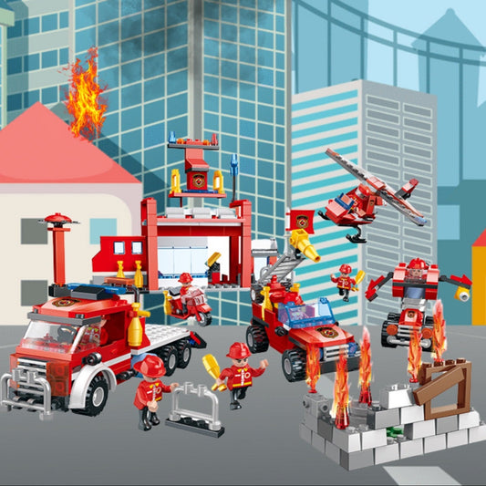 Fire Building Blocks Set 854 pcs