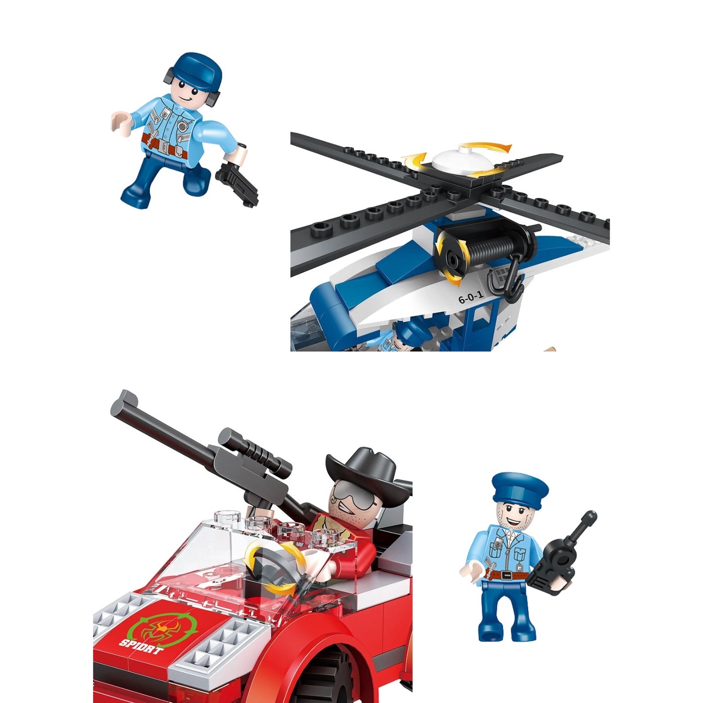 Police Building Blocks Set 229 pcs